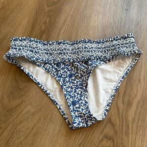 TORY BURCH‎ Keepsake Costa Printed Hipster Blue Swimsuit Bottoms Size XS